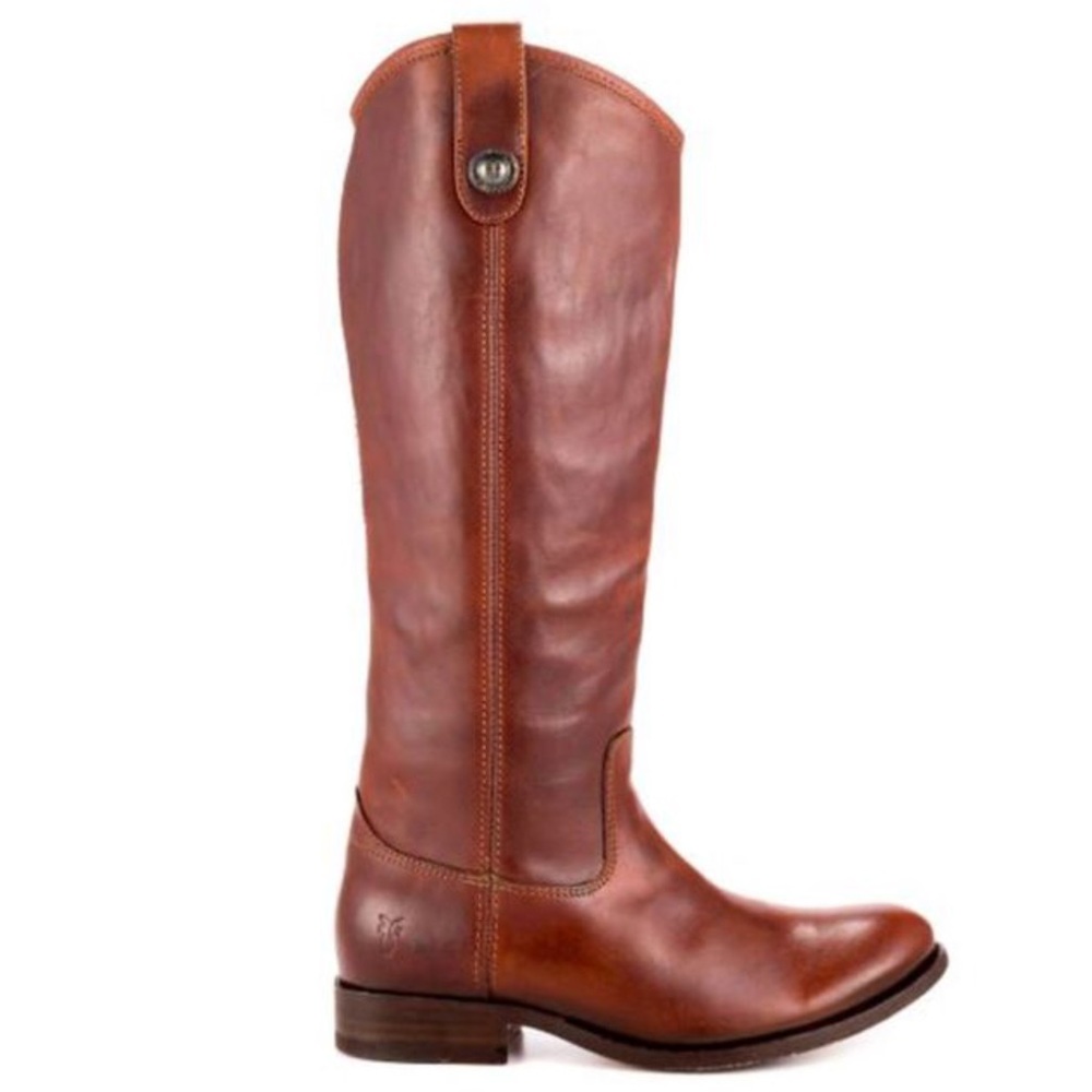 FRYE - MELISSA TALL LEATHER COGNAC